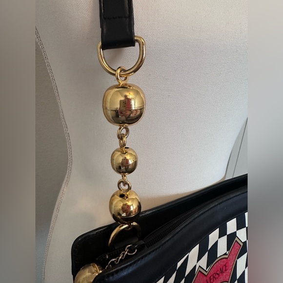 Gianni Versace Rare Optical Baroque Print Shoulder Bag - Picture 16 of 16